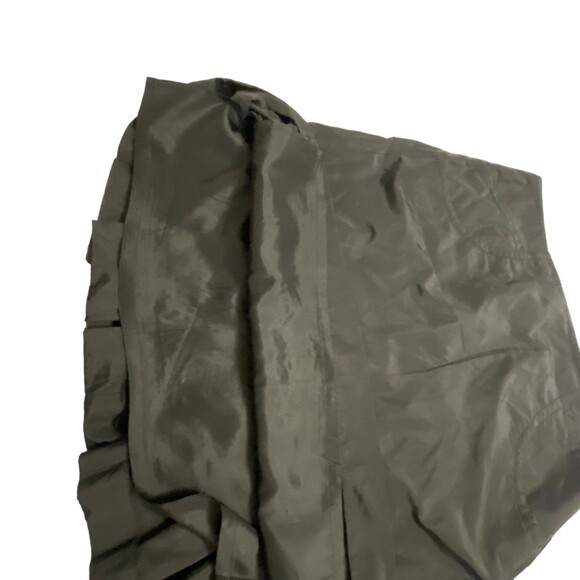 A/X Armani Exchange Pleated Flared Ruffled Lined Black Party Skirt Size 4 Mini - Picture 5 of 9